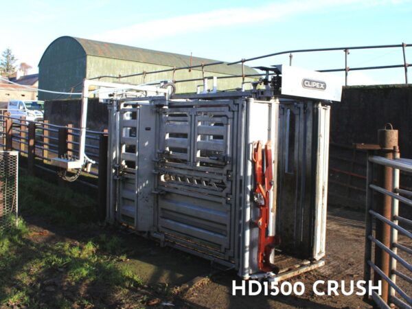 HD 1500 Cattle Crush in yard other side
